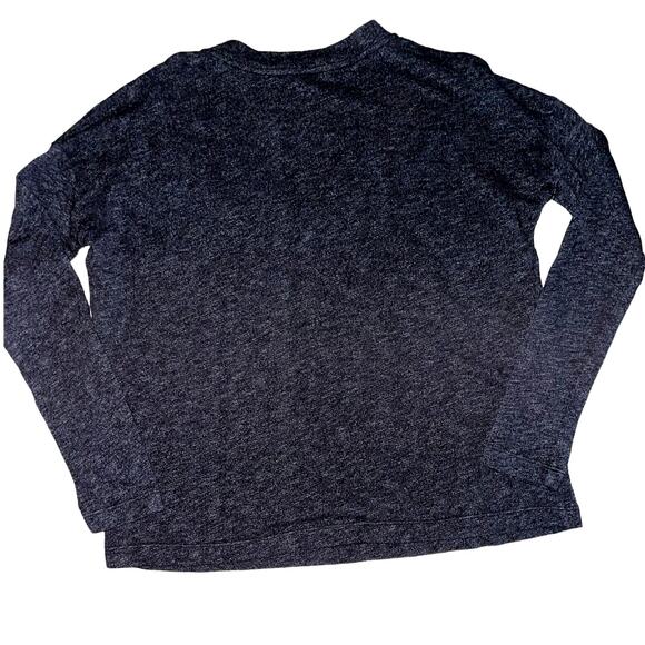 James Perse Drop Shoulder Cotton Blend Long Sleeve V-neck Knit Top - Picture 2 of 9